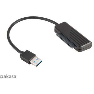 Akasa USB3.1 kábel 2,5" SATA SSD ÉS HDD adapter - 20cm - AK-AU3-07BK