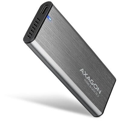 AXAGON EEM2-SG2 SuperSpeed+ USB-C - M.2 NVMe & SATA SSD külső ház