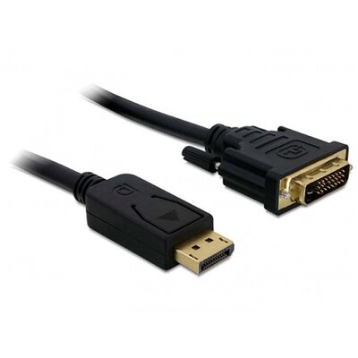 Delock 82590 Displayport - DVI 24+1 apa - apa kábel - 1m