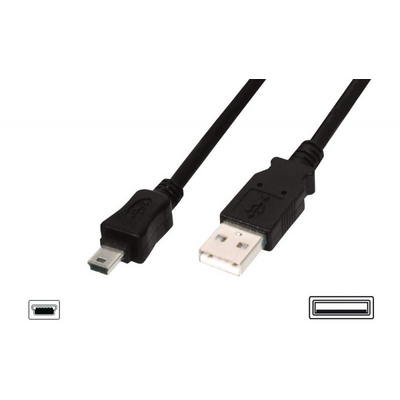 Assmann USB 2.0 connection cable, type A - mini B (5pin)