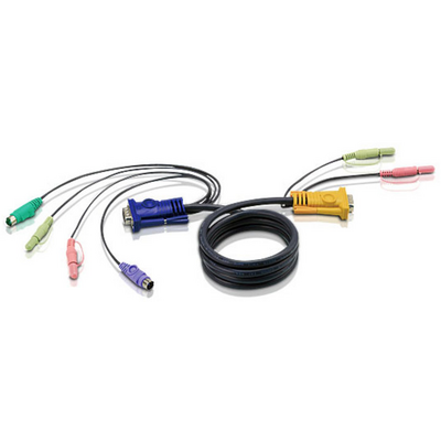 ATEN PS/2 KVM Cable with 3 in 1 SPHD and Audio 1,8m