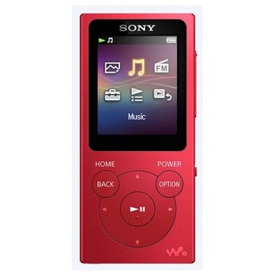 Sony NW-E394 (Piros) 8GB MP3 és multimédia lejátszó