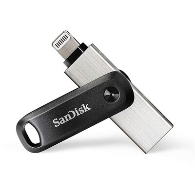 Sandisk 128GB USB3.0/Apple Lightning iXPAND GO Fekete-Ezüst (183588) Flash Drive