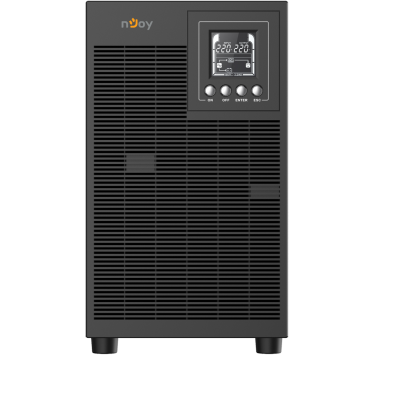 NJOY Szünetmentes 3000VA - Echo Pro 3000 (4 Schuko, RS-232, On-line, szinuszhullám, generátor támogatás, fekete)