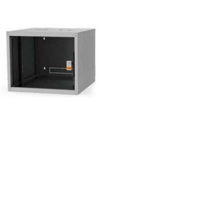 Legrand Rackszekrény - 19" fali kivitel (12U, 626x600x450, szürke,egyrekeszes, üvegajtós, készre szerelt, max.65 kg)