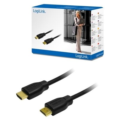 LogiLink CH0036 2x HDMI apa 1.4 kábel - Fekete - 1,5m