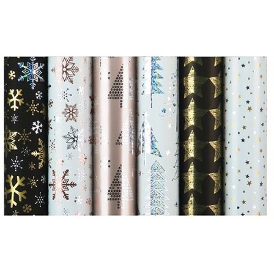 Rotolux NORDIC LIGHTS 0,7x1,5m metalizált és holografikus csomagolópapír