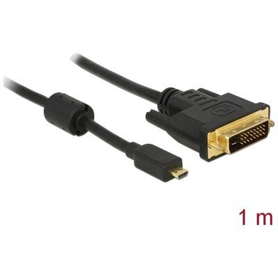 Delock Kábel - 83585 (micro HDMI -> DVI-D (24+1), apa-apa, 1m)