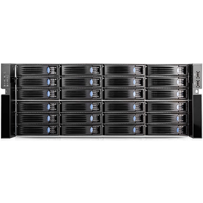 Chenbro Chassis RM41824, 4U Rack, 24 bays, w/ 12G MiniSAS HD Exp BP,1+1redundant