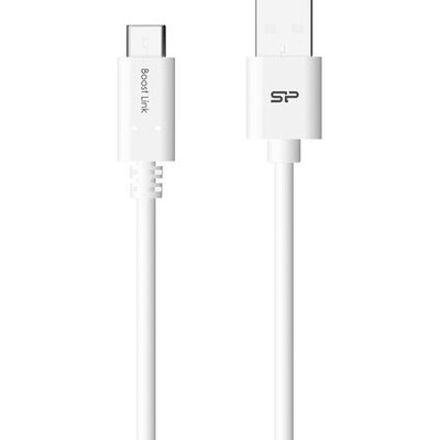 KABEL Silicon Power LK10AC - USB TYPE-C, 1m, 2.4A QC, Fehér