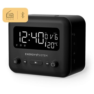 Energy Sistem EN 450930 Clock Speaker 2 Bluetooth fekete ébresztőórás hangszóró