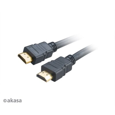 Akasa High Speed HDMI kábel Ethernettel - 2m - AK-CBHD17-20BK