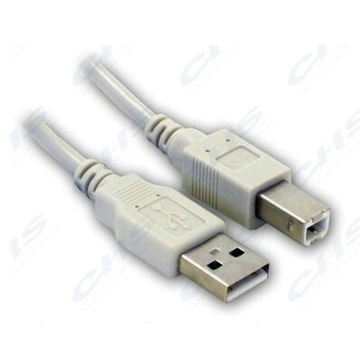 WIRETEK kábel USB Összekötő A-B, 5m, Male/Male