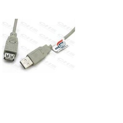 WIRETEK kábel USB Hosszabbító A-A, 5m, Male/Female