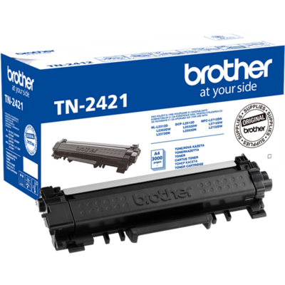 BROTHER Toner TN-2421, Nagy kapacitású - 3000 oldal (ISO/IEC 19752), Fekete