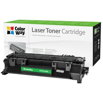 COLORWAY Standard Toner CW-H505/280MX, 6900 oldal, Fekete - HP CE505X (05X)/CF280X (80X); Can. 719H