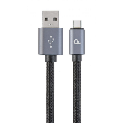 Gembird CCB-MUSB2B-AMCM-6-G USB2.0 - USB Type-C cable 1,8m Black