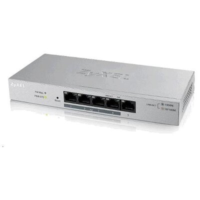 ZyXEL GS1005-HP 5port Gigabit LAN nem menedzselhető PoE+ Switch