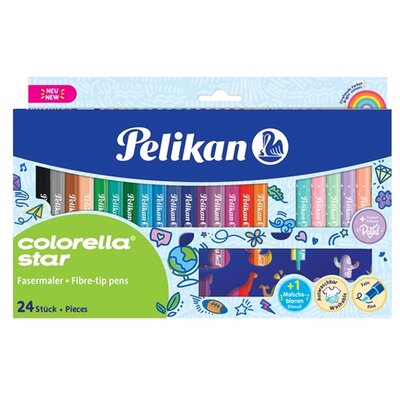 Pelikan Colorella S. C302 filctoll 24db-os (18+ 6db pasztell) + sablon