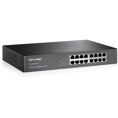 TP-Link Switch - TL-SF1016DS (16 port, 100Mbps; fém ház)