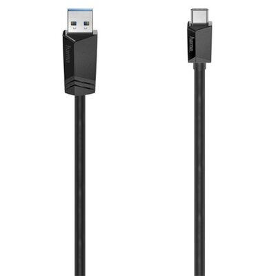Hama 200657 FIC USB 3.2 Type-C- USB A fekete 1m adatkábel