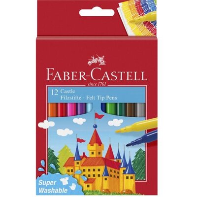 Faber-Castell kastélyos 554201 12db-os vegyes filctoll készlet