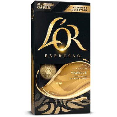Douwe Egberts L'OR vanília ízesítésű 10db kávékapszula