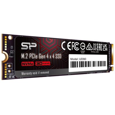 Silicon Power SSD - 500GB UD90 (r:4800MB/s; w:4200 MB/s, NVMe 1.4 támogatás, M.2 PCIe Gen 4x4)