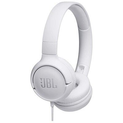 JBL T500WHT mikrofonos fehér fejhallgató