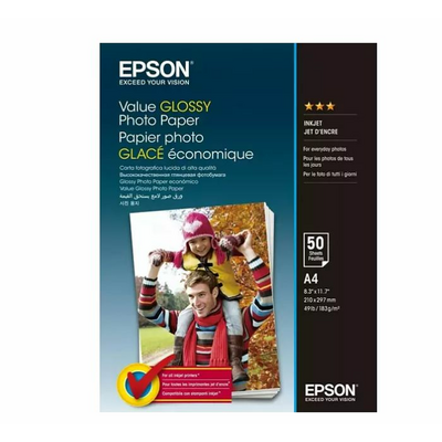 EPSON Fotópapír Value Glossy A4, 183 g/m2, 50 sheets