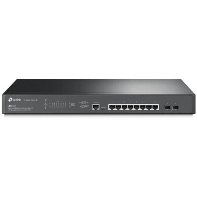 TP-LINK Switch 8x2500Mbps (8xPOE+) + 2x10G SFP+ + 1xkonzol port + 1xUSB, Menedzselhető, TL-SG3210XHP-M2