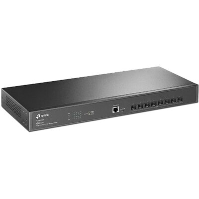 TP-LINK Switch 8x10Gbps SFP+ + 1xkonzol port + 1xUSB, Menedzselhető, TL-SX3008F