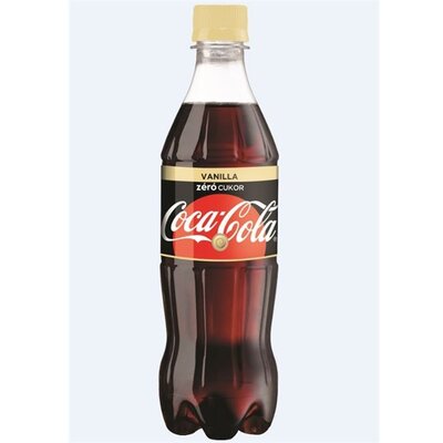 Coca-Cola Zero Vanilla 0,5l PET palackos üdítőital