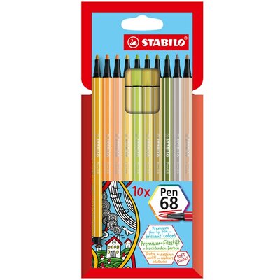 Stabilo Pen 68 10 db/csomag rostirón készlet