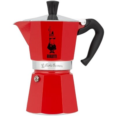 Bialetti 4943 Moka Express 6 személyes piros kotyogós kávéfőző