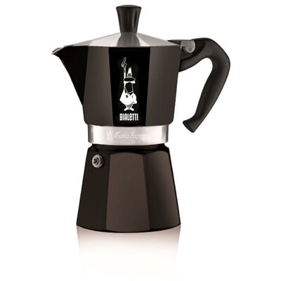 Bialetti 4953 Moka Express 6 személyes fekete kotyogós kávéfőző