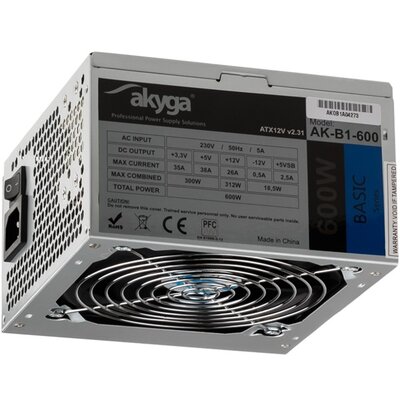 Akyga 600W AK-B1-600 Basic tápegység