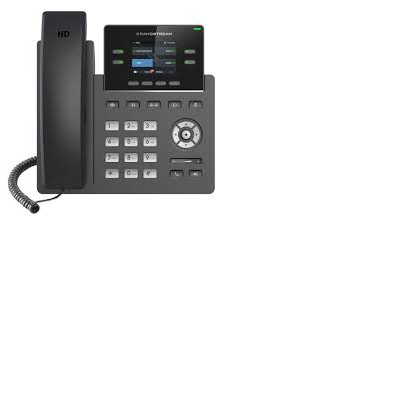 GRANDSTREAM IP telefon, GRP2612P, 2-line Carrier-grade, HD színes LCD kijelző, POE