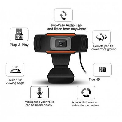 PLATINET webkamera, PCWC720, 720p, beépített mikrofon digitális zajszűrővel