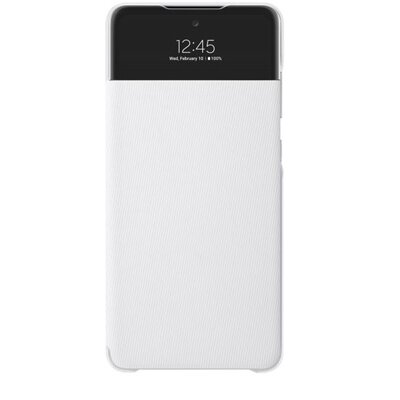 Samsung OSAM-EF-EA725PWEG Galaxy A72 s-view fehér oldalra nyíló tok