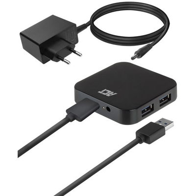 ACT AC6305 USB 3.2 4-Port Hub Black