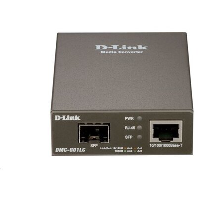 D-LINK Optikai Media Konverter 1000(réz)-SFP Standalone, DMC-G01LC/E