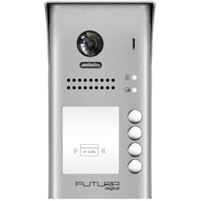 FUTURA VDT-607/ID/S4 proximity kártyaolvasóval/2.0 MP/170fokos látószög/4 lakásos/színes kamera egység