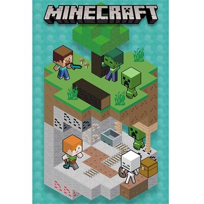 Minecraft "Into the mine" 91,5x61 cm poszter