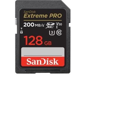 SANDISK Extreme Pro SDXC 200/90MB/s UHS-I U3 V30 128GB