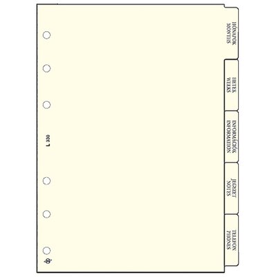 Kalendart L330 elválasztólap gyűrűs betétlap