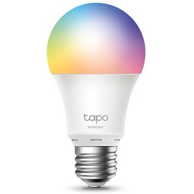 TP-Link Okos Izzó - Tapo L530E (Multicolor; 230V; E27; 2,4GHz WiFi; 806 lumen; 8.7 W; Távoli hozzáférés, Ütemezés)