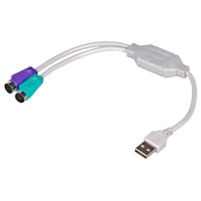 Akyga AK-AD-15 USB / 2x PS/2 adapter