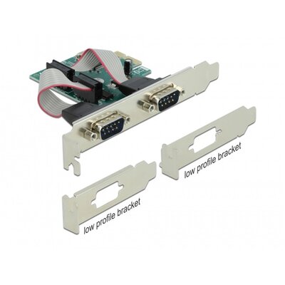 DELOCK PCI-E Bővítőkártya 2x Soros RS-232 port