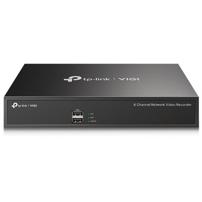 TP-link NVR rögzítő - VIGI NVR1008H (8 csatorna, H265+, 5MP, HDMI, VGA, 2xUSB, 1x Sata (max 10TB), audio)